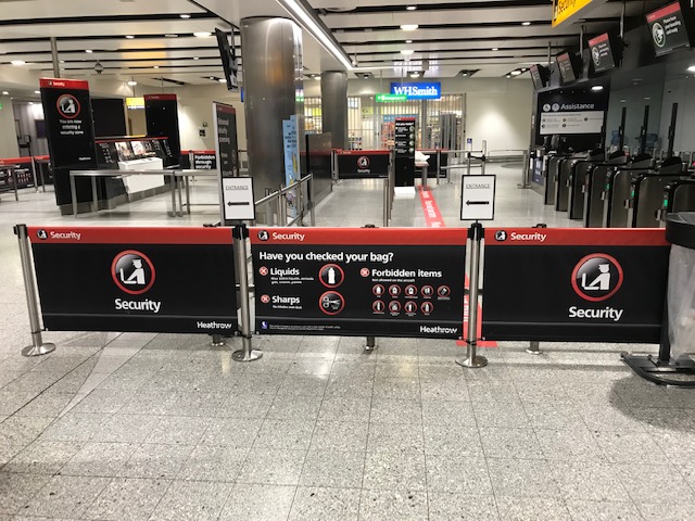 Heathrow Airport Security Banners